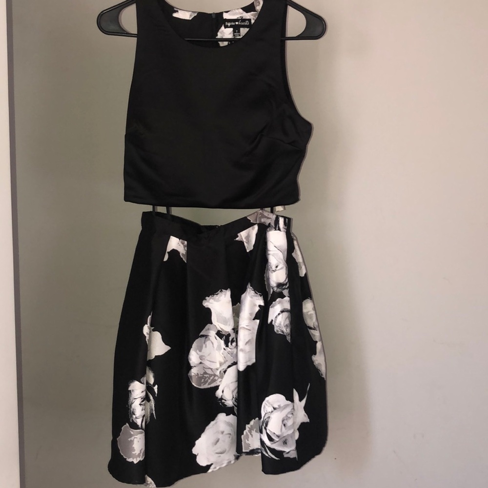 2 piece floral dress